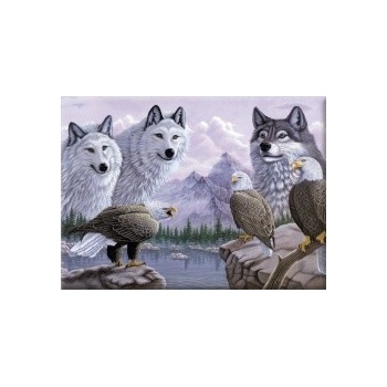 Malování podle čísel Vlci a orli