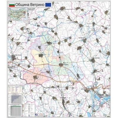 Mapmedia Карта на община Ветрино