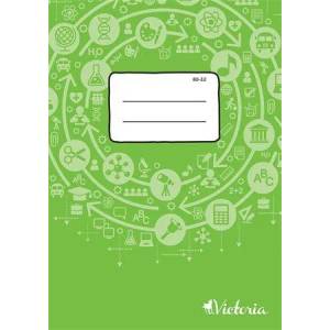 Victoria Тетрадка, с телбод, A4, обикновена, 32 листа, VICTORIA PAPER Circle "80-32" ISVF8032U/8032000CWG (ISVF8032U/8032000CWG)