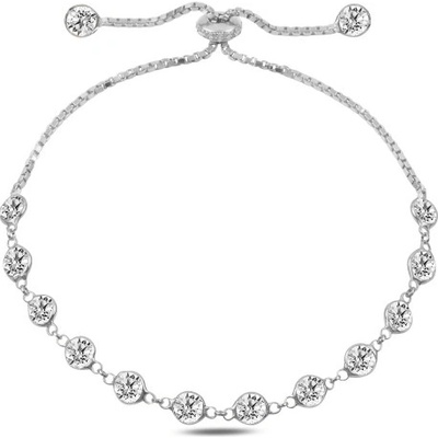 Olivie stříbrný posuvný zirkon 3143