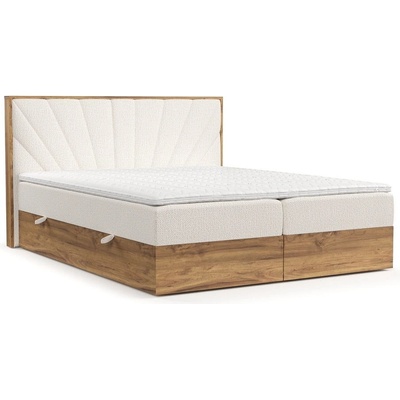 Maison de Reve Боксспринг легло в кремаво-ествествен цвят с място за съхранение 140x200 cm Asahi - Maison de Rêve (ASAHI140_MDR_P0_ALT01_M3_ALT01_T16_L1)
