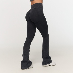 GymBeam Дамско безшевно долнище Fierce Dark Grey L