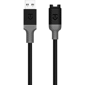 Tactical Магнитен кабел за Garmin смартчасовници (100 см) - Tactical Recce 3: 20 Garmin USB-A Charging Cable (черен)
