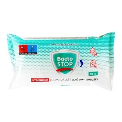 BactoSTOP dezinfekční vlhčené ubrousky 60 ks