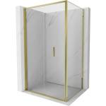 Mexen Exo-F сгъваема душ кабина 85 x 70 см, прозрачна, златна - 816-085-070-50-00 (816-085-070-50-00)