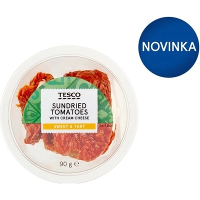 Tesco Marinované sušené paradajky plnené čerstvým syrom 90 g