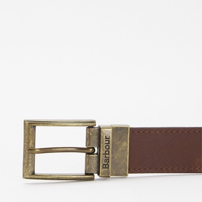Barbour oboustranný kožený pásek Reversible Tartan Leather Belt