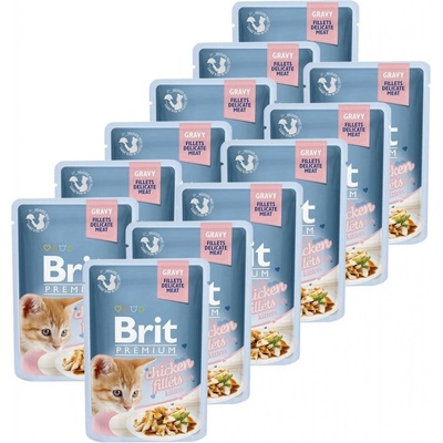 Brit Premium Cat Kitten with Chicken Fillets in Gravy 12 x 85 g
