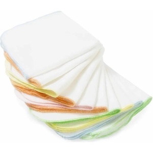BabyJem Комплект от 10 памучни кърпи BabyJem - White, 28 х 28 cm (25) - baby