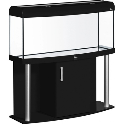 Diversa Comfort LED akvarijní set vypouklý hliník černý 240 l