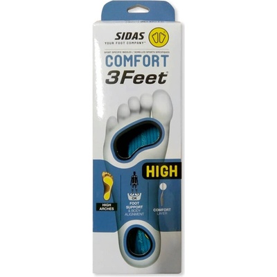 Sidas 3FEET COMFORT HIGH Vložky do bot Modrá