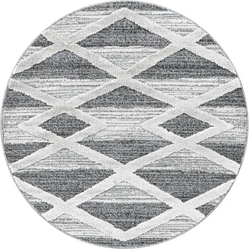 Ayyildiz Сив кръгъл килим ø 160 cm Pisa - Ayyildiz Carpets (PISA1601604709GREY)