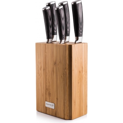 G21 Sada nožů Gourmet Stone 5 ksabambusový blok G21 GMS 5BBB