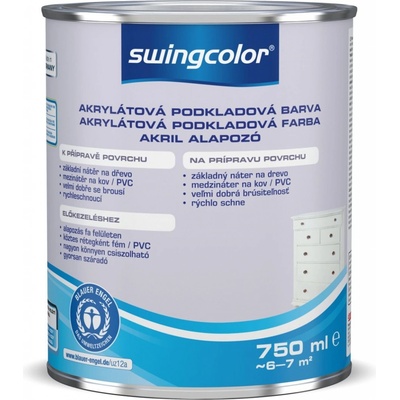 Swingcolor základná univerzálna akrylátová 0,75 l biela