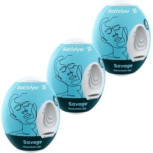 Satisfyer Комплект 3 броя маструбаторни яйца Satisfyer Savage