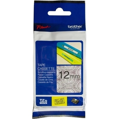 páska BROTHER TZeMPSL31 čierne písmo, strieborná čipkovaná paterna Tape (12mm) (TZEMPSL31)