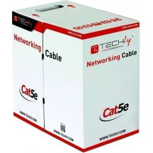 TECHLY ITP8-RIS-0305LO Кабел за усукана двойка Cat5e FTP 305м CCA черен за външна употреба (ITP8-RIS-0305LO)
