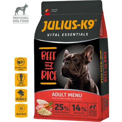 Julius K9 Adult Vital Essentials HOVÄDZIE a RYŽA 3 kg