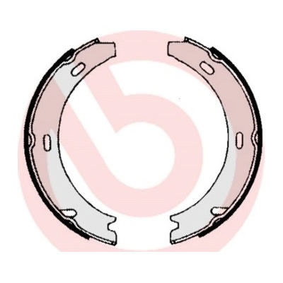 BREMBO Sada brzd. čeľustí parkov. brzdy S50502
