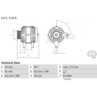 Generátor BOSCH 0 986 083 980