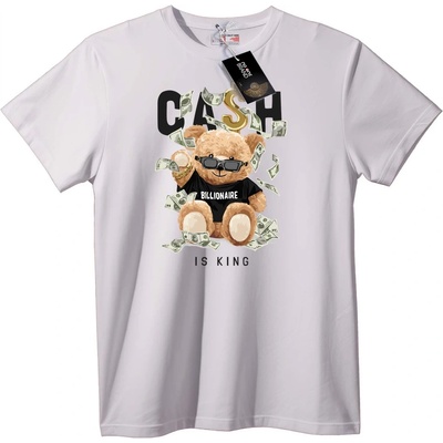 NOONEBRAND Тениска Милионерска мечка - 2XL, Black