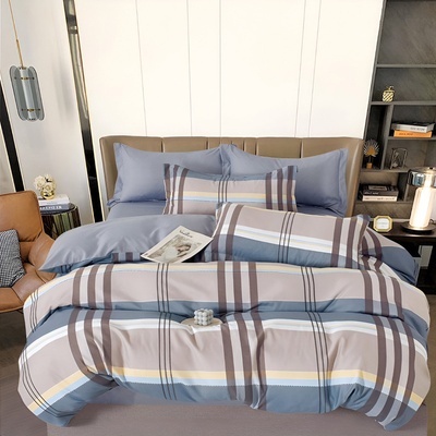 EmonaMall Двулицево спално бельо с ластик EmonaMall, 6 части - Модел S16936 (S16936-66666e)