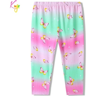 Kugo 3/4 legíny s motýlky Fialová/Modrá/Zelená