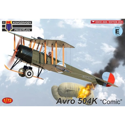 Avro 504K 'Comic' 3x camo Kovozávody Prostějov 1:72