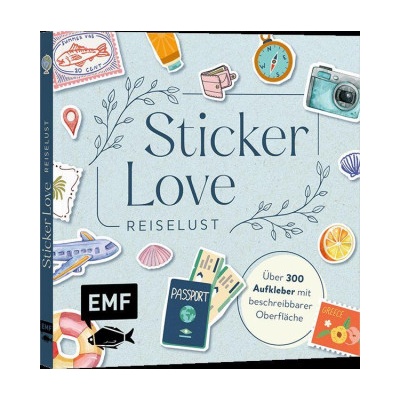 Edition Michael Fischer Sticker Love: Reiselust - Über 300 Etiketten und Aufkleber mit beschreibbarer Oberfläche
