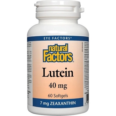 Natural Factors Лутеин 40 mg + Зеаксантин 7 mg 60 софтгел капсули | Natural Factors (1035 NF)