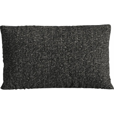 Micadoni Antracitově šedý bouclé polštář Nuria 60x40