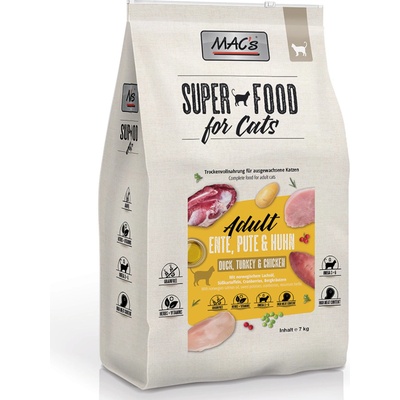 MACs Superfood for Cats Adult kachna krůta & kuře 7 kg
