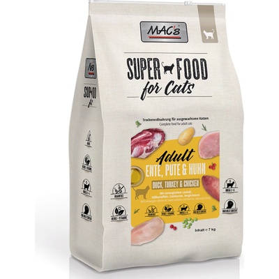 MACs Superfood for Cats Adult kachna krůta & kuře 7 kg – Zbozi.Blesk.cz