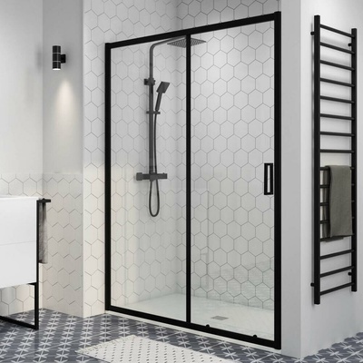 ELCHE 130 Černá Sprchové dveře, 190cm, 6mm – Zboží Mobilmania