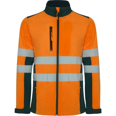 Roly Antares softshellová bunda Hi Viz HV9303 Navy Blue
