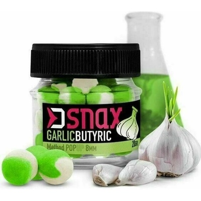 Delphin Pop Up boilies D Snax Pop Cesnak Butyric 20g 12mm