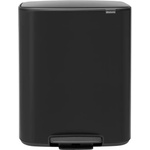 Brabantia Кошче за отпадъци с педал BO 2 x 30л, черно, Brabantia (BRAB211508)