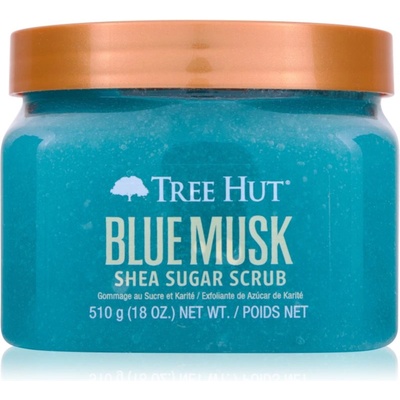 Tree Hut Shea Sugar Scrub Blue Musk захарен скраб за тяло 510 гр