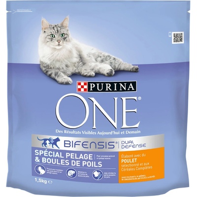 ONE 4x1, 5kg PURINA ONE Coat & Hairballs - храна за котки