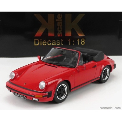 Kk-scale Porsche 911 Sc Cabriolet 1983 With Extra Soft-top Red 1:18