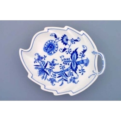 Český porcelán Dubí miska List 10077 Cibulák 22 cm