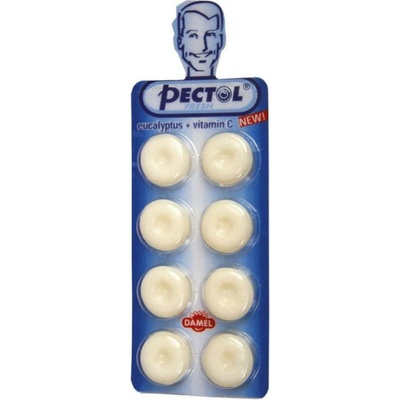 PECTOL Eucalyptový drops s vitaminem C v blistru 8 ks