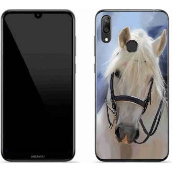 Pouzdro mmCase Gelové Huawei Y7 (2019) - bílý kůň