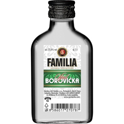 Familia Borovička 37,5% 0,1 l (čistá fľaša)