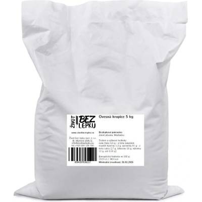 Život bez lepku Ovesná krupice 5 kg
