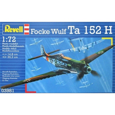 Revell Focke Wulf Ta152H Model Set lietadlo 1:72 39 dielov