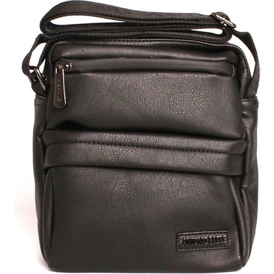 Antonio Basile Pevnější pánská crossbody taška Antonio Basile no. 17 černá