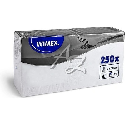 Wimex ubrousky 2V bílé 250ks 33x33cm – Zbozi.Blesk.cz