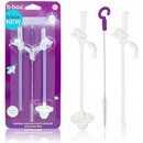 Dojčenské fľaše b.box náhradná slamka 2ks a čistiaca kefka bila