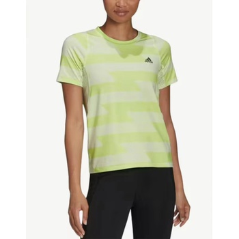 Adidas Fast Allover Print Tee Green/White